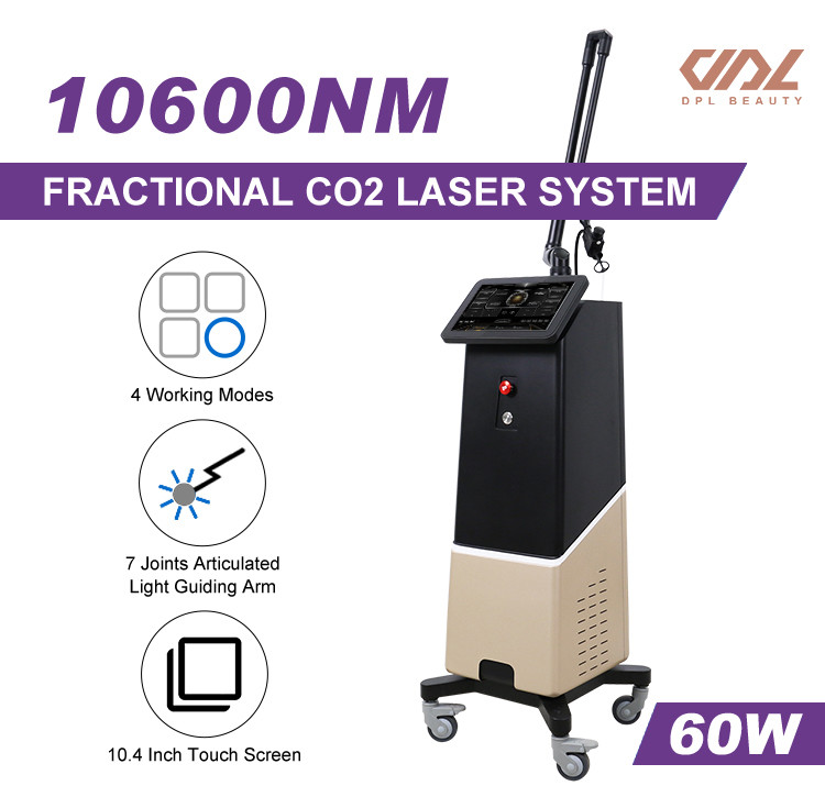 ZGV13-02 Fractional CO2 RF Tube laser machine Private Laser black color salon beauty machine