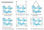 Power Supply Plug Neon Light Wedding Sign for White Diamond Shipping Hang/Mount