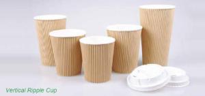 Wholesale Disposable Hot Coffee Cups,Ripple Wall Insulated, 8oz/12oz/16oz Brown from china suppliers