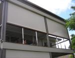 230V Custom Blackout Roller Shades Electric Outdoor Zip Track 100cm