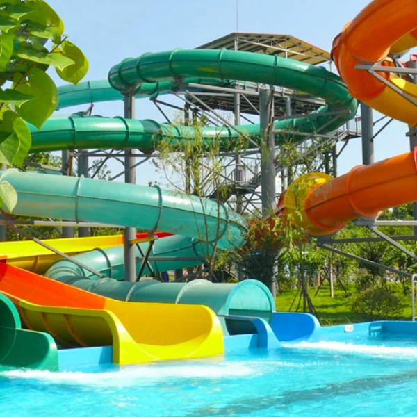 Water Park Amusement Fun Sports Equipment Outdoor Pool Spiral Tube Playground