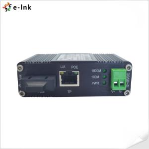 Wholesale Fiber Media Converter Mini Industrial Gigabit 1000Mbps 30W PoE Media Converter from china suppliers