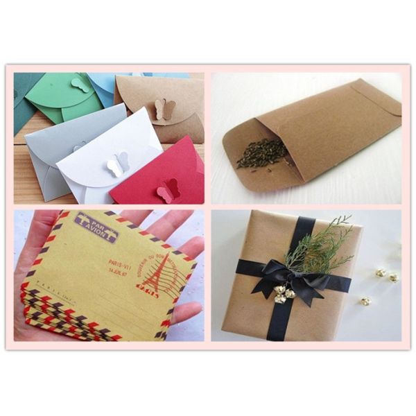 60g Recyclable Moisture Proof Brown Kraft Paper Bags Envelopes