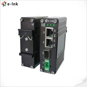 Wholesale Industrial Ethernet Fiber Media Converter 60W PoE+ DIN Rail / Wall mount Options Durable from china suppliers
