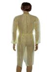 Anti Static Medical Isolation Gowns , Yellow Disposable Coveralls CE Certificate