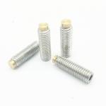Long 304 Stainless Steel M2 Set Screws , GB Brass Tipped Grub Screws