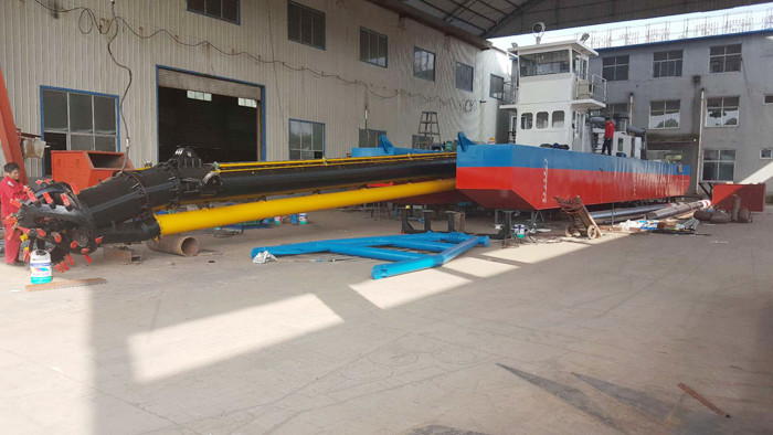 16kw Diesel Small Sand Dredging Ship 6 Inch For Sand Dredging In River