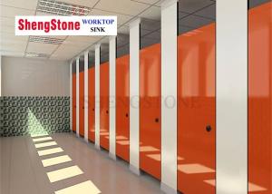 Wholesale Airport Phenolic Toilet Partitions , Easy Clean Compact Laminate Toilet Partitions from china suppliers