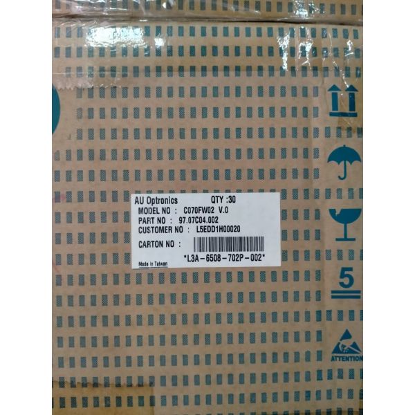 7inch 500cd/m2 Car LCD Display with 30 Pin FPC TFT-LCD Screen for Automotive Applications