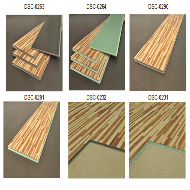 Mixed colors grid design modern flat wooden texture laminating flooring