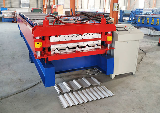 Speed 8-12 M/Min Double Layer Roll Forming Machine Roller Material 45# Steel
