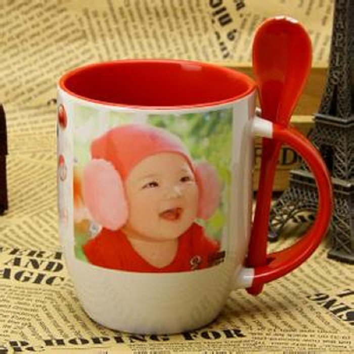 Photo Custom A B Grade Personalized Kids Mugs , Porcelain Eco Friendly Mugs