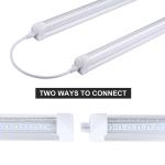Double Row LED Chip T8 V-Shape LED Tube Light >80/95 CRI 3000K-6000K CCT 120