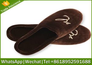 Wholesale hotel slipper,SPA Slippers,Velvet slippers manufacturer,Velvet slipper with logo from china suppliers