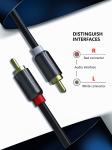 HDTV HiFi 6 Foot Audio And Video Cable 2RCA Male To 2RCA Male
