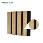 Wooden Slats Wall Sound Absorbing Acoustic Panel with Melamine Finish and Free