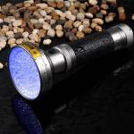 Best 100LED 395NM UV Flashlight 6*AA - Pet Detective LED Ultraviolet Blacklight