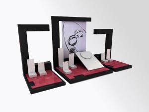 Wholesale Jewelry Showcase Display Set Acrylic Store Window Stand for Necklace,Earring,Ring from china suppliers