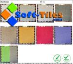 Multi Colour Short Hair 12"X12" 1cm Eva Polyester Area Rugs
