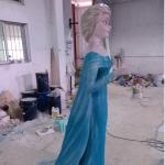 frozen character princess cartoon statue life size fiberglass as decoration in