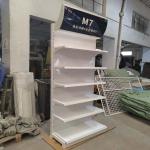 Factory Custom Size Color logo gondola shelving supermarket shelves metal