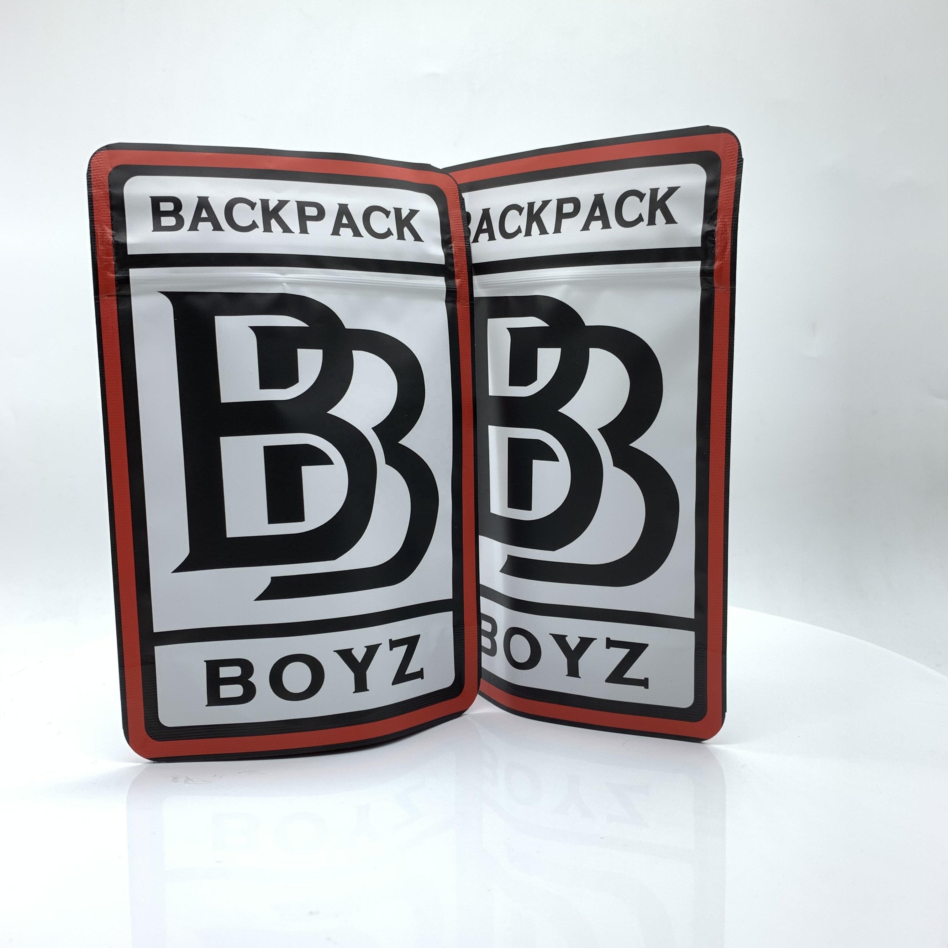 Custom Printed Mylay Smell Proof backpack boys Double Zipper Plastic Child proof Resistant Weed Packing Bags