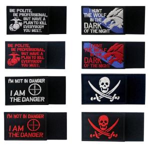 Wholesale Heat Cut Merrow 7.6cm Tactical Patch Velcro Sew On Backing Badges from china suppliers