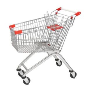 Wholesale Wheeled Grocery Zinc Supermarket Shopping Carts Trolley from china suppliers
