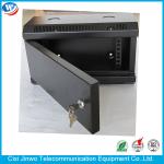 10 Inch Wall Mount Network Cabinet Glass Door 15U SPCC Cold Rolled Steel