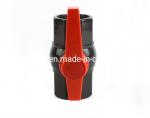100% Material Light Gray Body Blue Handle Octagonal Ball Valve for Agricultural