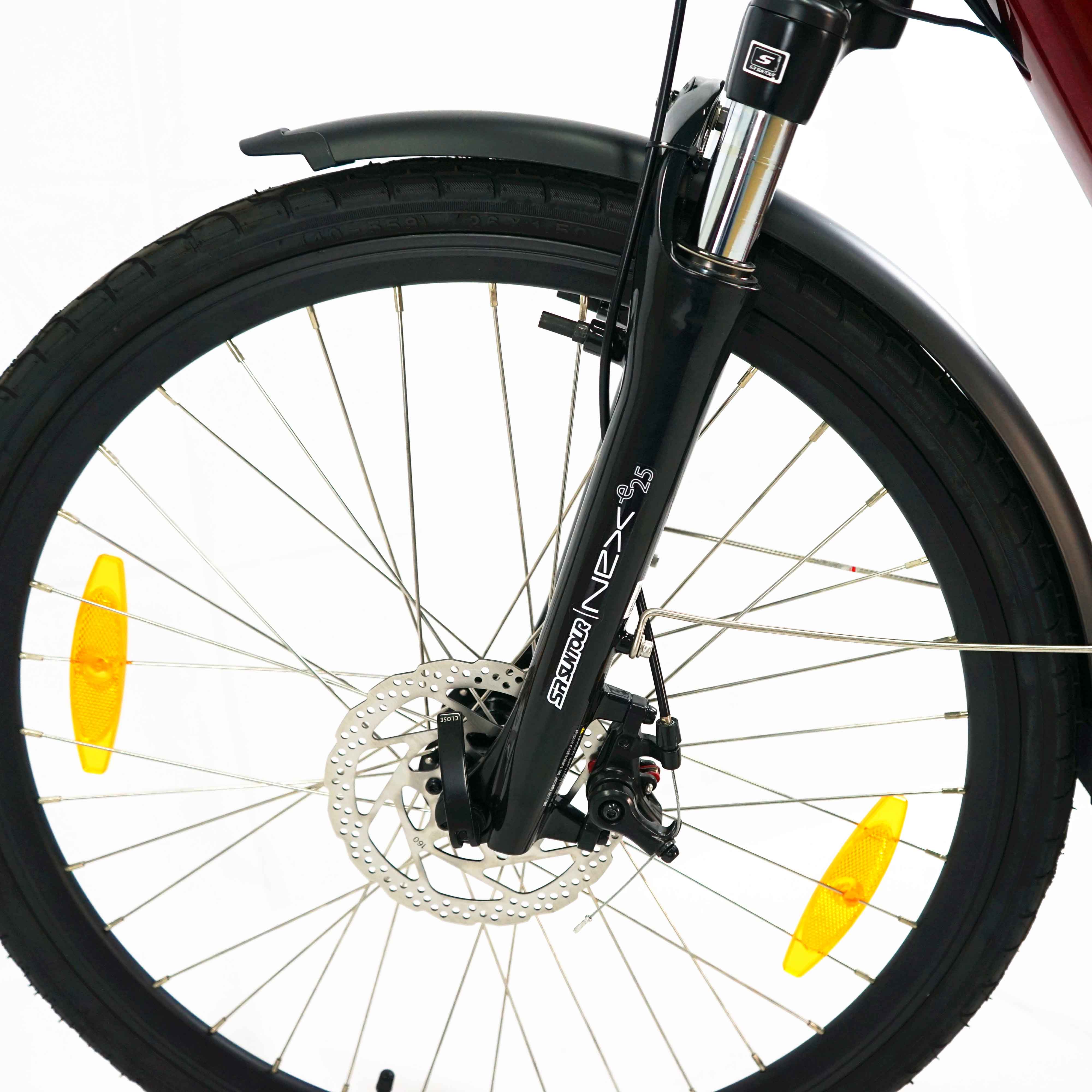 Aluminum Alloy Frame 7 Speed 36V Lithium Battery Electric Bike for Women's City Commute