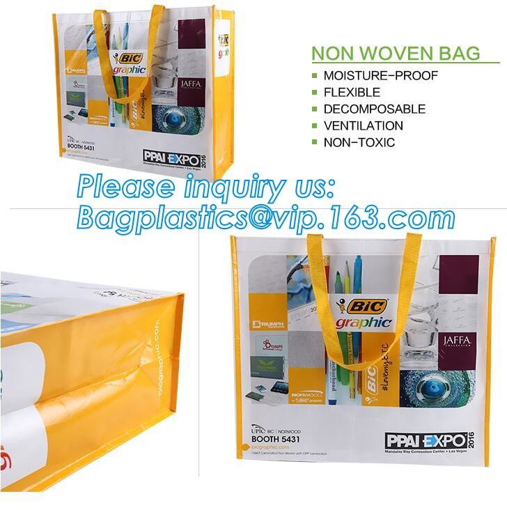 Promotional Cheap Polypropylene Die Cut Laminated TNT Tote PP Woven Shopping Bag,Europe Standard bopp Laminated China PP