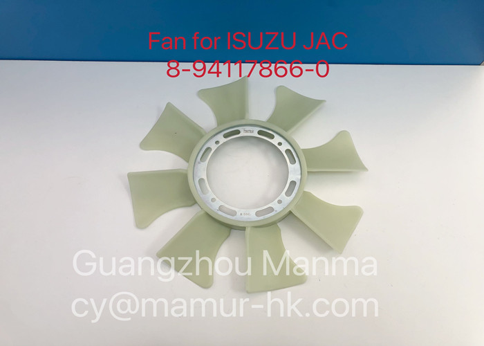 Fan ISUZU Engine Parts For TFR TFS 4JA1 JAC 4DA1 8-94117866-0
