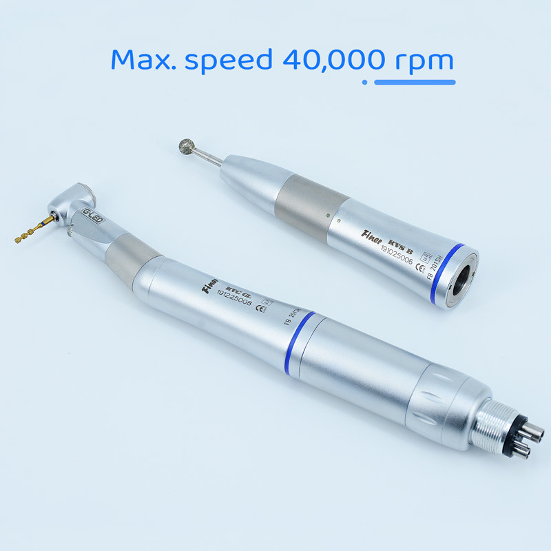 Contra Angle Metal Dental Slow Speed Handpiece Blue Color E Type Connection