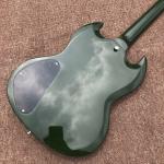 Custom SG Electric Guitar G400 Deep Army Green Rosewood Fingerboard Bigsby