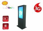 Business Digital Signage Outdoor Displays , Floor Standing LCD Advertising