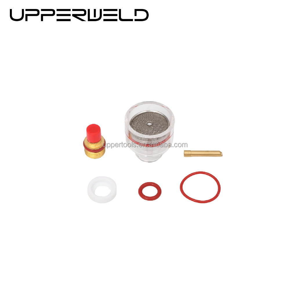 Upper 24 53NQCN WP9 20 2.4mm TIG Welding Consumables Pyrex Glass Cup Kit for Welding