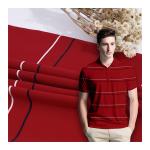 Mercerized Striped Cotton Fabric , Yarn Dyed 95 Cotton 5 Spandex Fabric