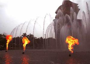 Wholesale Unique Led Music Fountain , Diy Musical Fountain System With Fire Flame from china suppliers