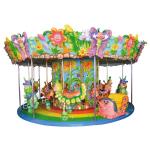 12 horses merry go round for family entertainment in amusement park