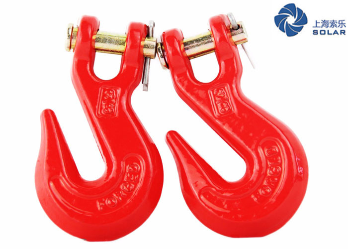 Customized Size Cargo Lashing Equipment Welded Binder Chain With Hook