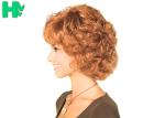 Women's Brown Synthetic Short Curly Wigs For African American