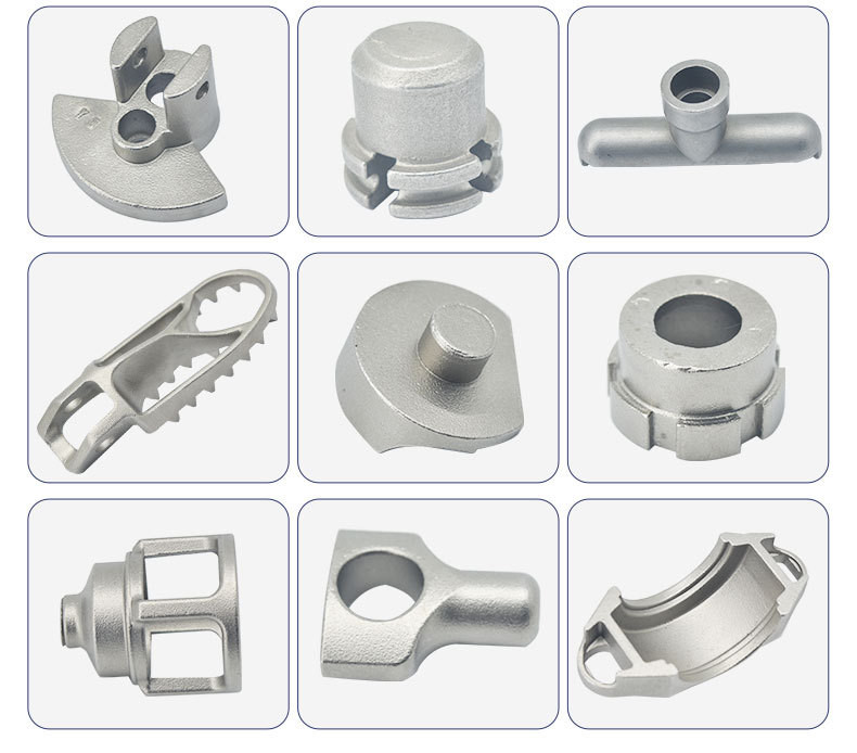 Automotive Furniture Stainless Steel Casting Parts Zinc Plated Passivated Blue