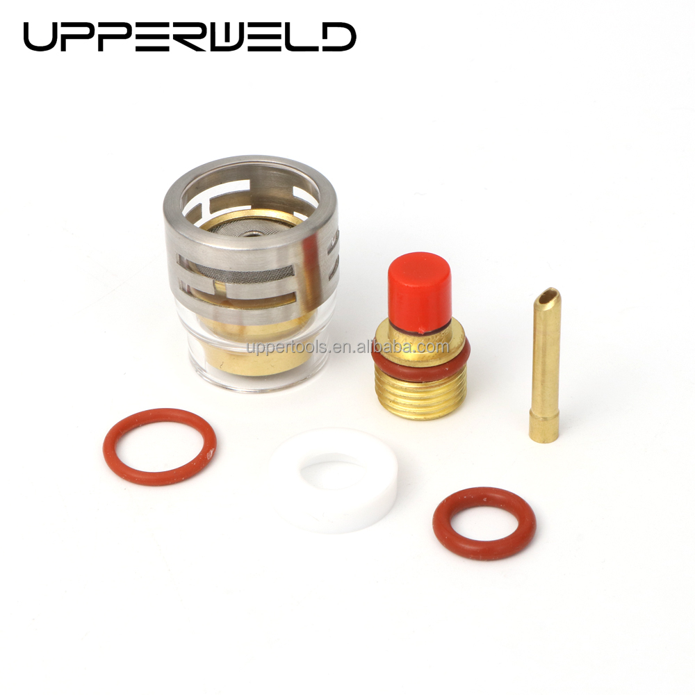 TIG ACCESSORIES Gas Lens Wedge Collet and Pyrex Glass Nozzle for WP9 20 Welding Torch