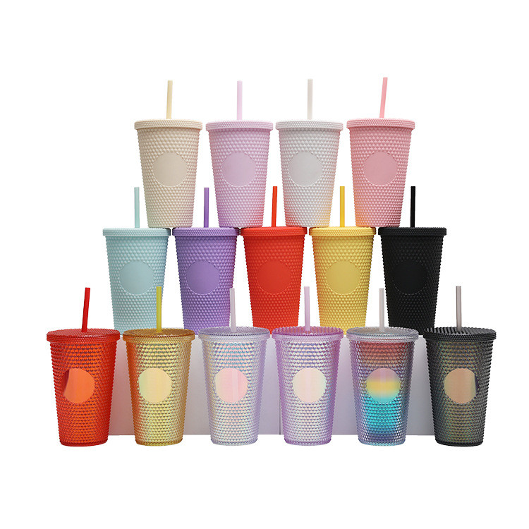 Collections Tumbler With Lid And Straw Insulated Double-Wall Acrylic Cup