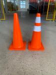 PVC 28inch Safety Barrier Cones For Traffic Control 700mm Road Safety Barrier