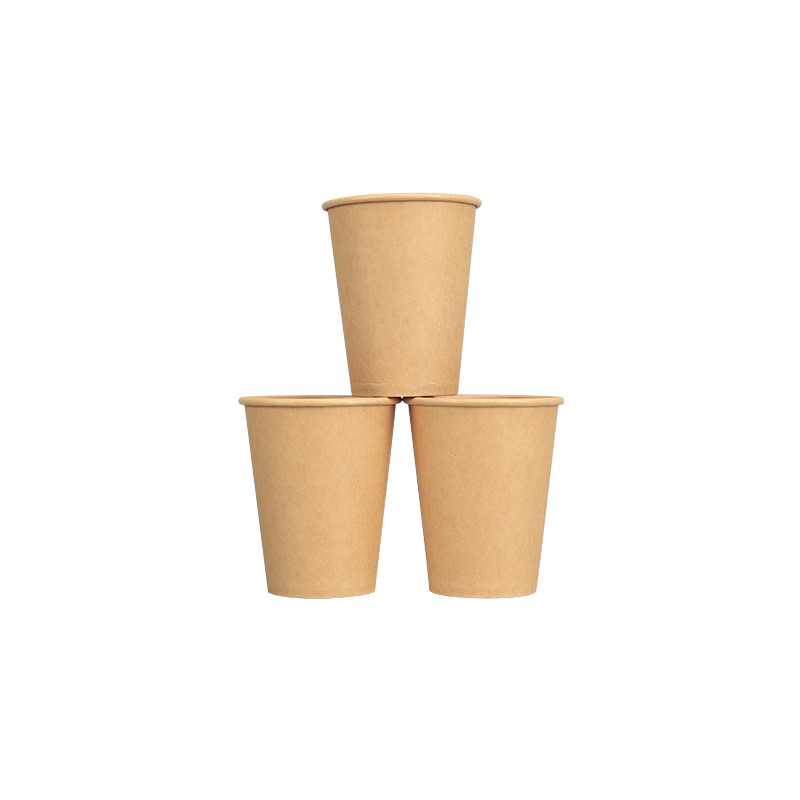 12oz 60mm Bottom Single Wall White Coffee Disposable Paper Cup Biodegradable
