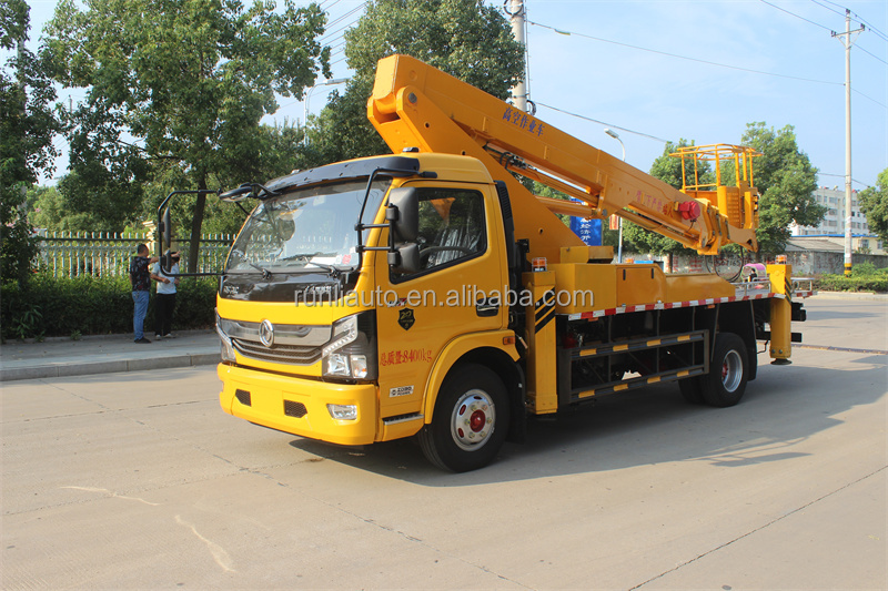 Street Light Maintenance Dongfeng 4x2 Bucket Truck Aerial Working Platform Truck Mounted High Altitude Operation Truck