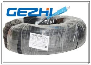 Wholesale Fiber To The Home Optical Patch Cable 1 Core LSZH SC / SC LSZH 300M Black Steel from china suppliers