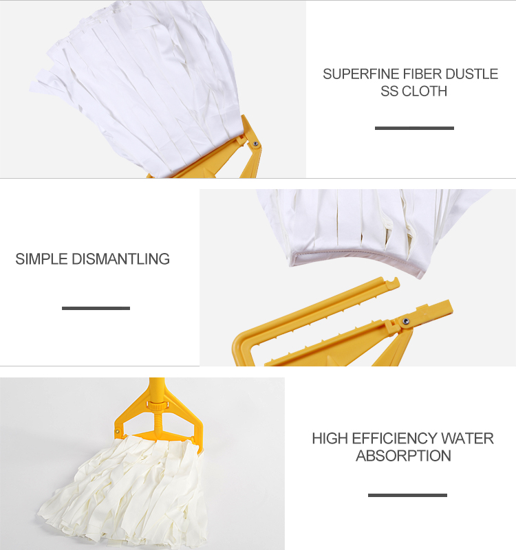 supplying professional microfiber non-dust cloth cleaning mop with good absorbency